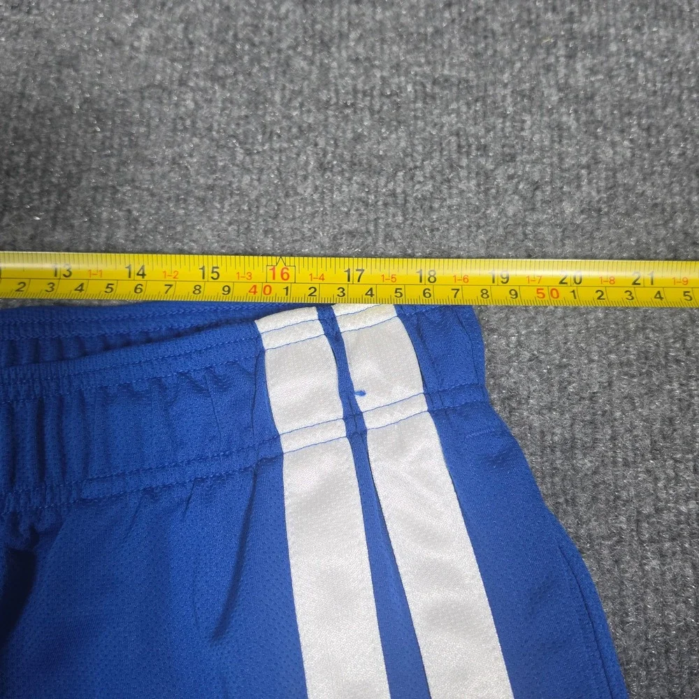 Under Armour Mens 2XL Blue HeatGear Basketball Shorts Loose Fit Striped Athletic